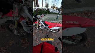 He Built A DIY Electric CRF450 😱 electric bike [upl. by Fast]