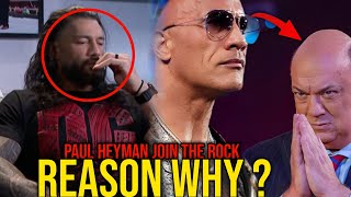 Paul Heyman JOINED The ROCK😱 Real Reason Why Didnt Pick Romans CALL Reveled [upl. by Aicirtak]