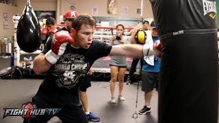 Canelo vs Smith Video Canelo Alvarezs COMPLETE boxing workout video [upl. by Temhem]