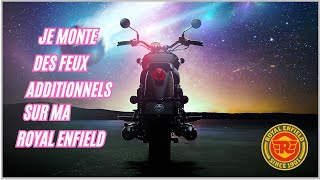 Je monte des feux additionnels sur ma Royal Enfield [upl. by Akenit739]