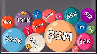 Ball Merge 2048  ASMR GAMEPLAY  Level Up Balls Ball Evolution  Target 33 Million [upl. by Blader344]