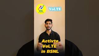 Activate VoLTE in BSNL  bsnl bsnl4g [upl. by Gaudette737]