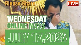 QUIAPO CHURCH LIVE MASS TODAY REV FR DOUGLAS BADONG JULY 172024 [upl. by Andromede]