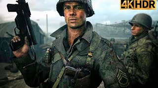 Call of duty ww2  DDay  Omaha beachNormandy  4K 60FPS HDR  Ultra Realistic [upl. by Tiphani652]