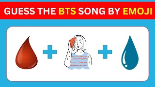 Guess The BTS Songs by the Emoji Challenge  quizgalaxtopia [upl. by Irahc]