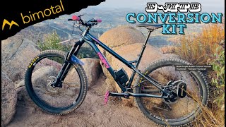 Turning my Hardcore Hardtail into an eMTB  Bimotal Elevate EBike Conversion Kit Review [upl. by Quiteris]