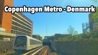 Copenhagen Metro  Denmark  Driving in Denmark  4k UHD 60fps [upl. by Yeargain]