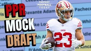 PPR Mock Draft 10 How Experts and Fans Build Winning Teams  2024 Fantasy Football Advice [upl. by Moulden]