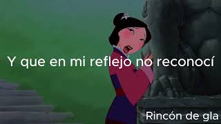 Mulan  Mi reflejo letra [upl. by Eichman510]