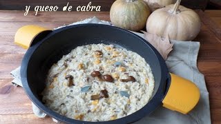 Risotto de calabaza setas y queso de cabra [upl. by Marty]