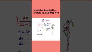 Integrales Sustitución Fórmula de logaritmo Integral Substitution method Logarithm formula [upl. by Jannelle]