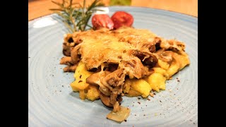 Polenta Auflauf mit ChampignonKäseTopping  Thermomix® TM5 [upl. by Anrat]