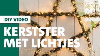 Intratuin  DIY  Kerstster van mos met verlichting [upl. by Alodee]