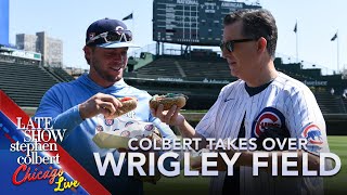 The Chicago Cubs And Jennifer Hudson Welcome Stephen Colbert To Wrigley Field [upl. by Zimmer]