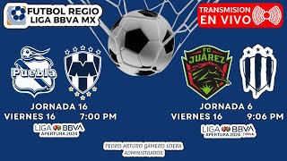 LIGA BBVA MX ║ PUEBLA VS RAYADOS ║ FC JUAREZ FEM VS RAYADAS ║ EN VIVO [upl. by Nitaj]