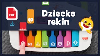 Jak zagrać BABY SHARK  DZIECKO REKIN na pianinku na dzieci [upl. by Abigale]