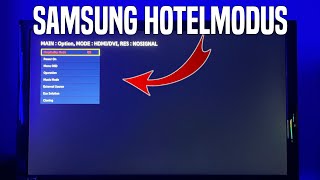 Samsung Fernseher Hotelmodus einstellendeaktivieren  Hospitality Mode Deutsch [upl. by Vaas]