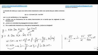 Fisica fenomenos ondulatorios velocidad longitud y frecuencia de onda [upl. by Grey]