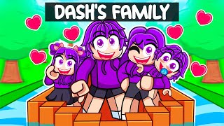 Dash Starts A Family In Roblox Build a Boat… [upl. by Anilac]