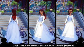 Disney Dreamlight Valley  How to make Belles Blue Dress from The Beauty and the Beast [upl. by Luapleahcim]