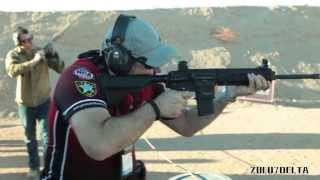 HK MR556 with TacCon 3MR Trigger Shot Show 2014 [upl. by Siroved]