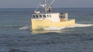 Boat  The Knucklehead Approaches The Manasquan Inlet [upl. by Haeluj596]