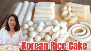 SECRET 🤫 EASY way to make Korean Rice Cakes from scratch Rice Cake for🌶TteokBokki 가래떡 정말 쉽게 만들기 [upl. by Kilmarx]