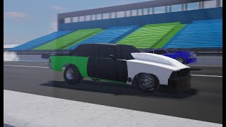 8 car Gbody Shootout  Roblox Drag racing [upl. by Iinde]