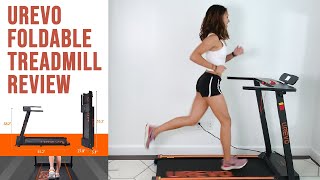 UREVO Foldable Treadmill Review  Affordable Compact Home Treadmill [upl. by Riki]