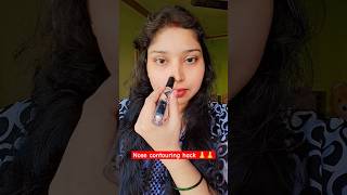 Nose contoring hack 👃 makeup treandinghacks hacks beutyhack makeuphacks makeup shorts garima [upl. by Anitac]