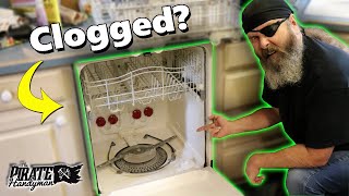 How to Fix a Dishwasher Clogged Up  Dishwasher Wont Drain [upl. by Emmy]