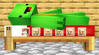 JJ Built a Village inside Mikey’s BED in Minecraft Maizen [upl. by Htebsle]