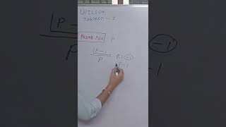 Wilson theorem primenumbers concept  wilson theorem explained [upl. by Sandeep]