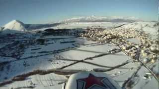 Ripresa Aerea  Rocca di Mezzo inverno [upl. by Louisa606]