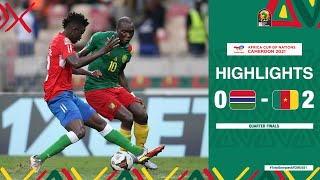 Gambia 🆚 Cameroon Highlights  TotalEnergiesAFCON2021 Quarter Finals [upl. by Cohen]