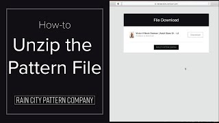 How to unzip your pattern files [upl. by Eusadnilem]