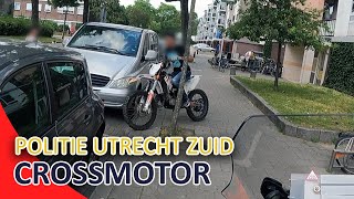 Politie Utrecht Zuid  Achtervolging crossmotor  Rollerbank controle  Elektrische step [upl. by Yahsed]