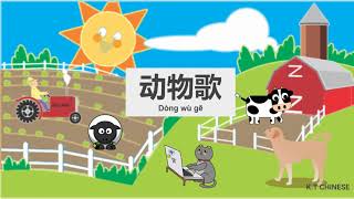 HeyMandarin儿歌：动物歌 Chinese songs  quotAnimal Songquot to learn animals in Chinese in 1 minutes [upl. by Arodnap]