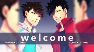 MidWeek Special  Welcome  Oikawa Kuroo x Listener Haikyuu ASMR Fanfiction Reading [upl. by Sixel]