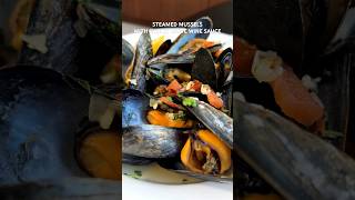 Easy Steamed Mussels in Garlic White Wine Sauce shorts [upl. by Allecnirp202]