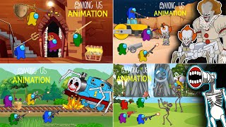 Among Us Animation vs Thomas The TrainEXE Great Mother Megaphone The Smile Room Siren Head EP29 [upl. by Eloken]