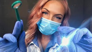 ASMR DENTIST EXAM amp TEETH CLEANING ROLEPLAY  Latex Gloves Inaudible Whispers Scratching [upl. by Laroc977]