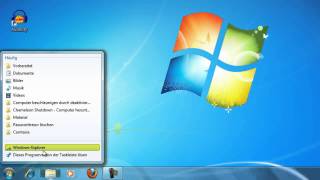 Windows 7  Arbeitsplatz anstatt Bibliotheken über das Explorer Symbol öffnen [upl. by Senskell]