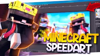 Creating a Minecraft Thumbnail with Blender  Speedart 39 [upl. by Etteloc]