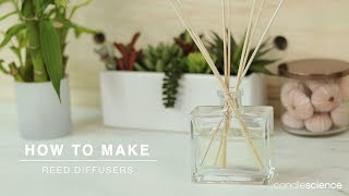 How to Make Reed Diffusers with Fragrance Oils  CandleScience Guide [upl. by Nylkaj]