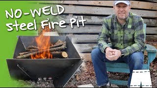 How To Make A NoWeld Steel Fire Pit [upl. by Redwine]