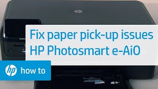 Fixing Paper PickUp Issues  HP Photosmart eAllinOne Printer D110a  HP [upl. by Yrelle116]