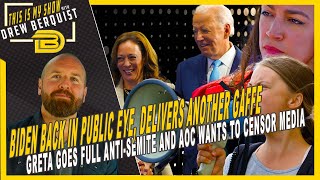 Biden Makes Public Appearance AOC Wants to Censor Media and Greta Is ProTerrorist Now  92324 [upl. by Selyn]