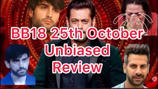 BB18 25th October unbiased review biggboss salmankhan avinash asimriaz sidnaaz viralvideo [upl. by Eta393]