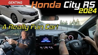 Honda City RS 2024 Road Drive Genting Hillclimb Dry and Wet  A Really Fun Car  YS Khong Driving [upl. by Helmer]